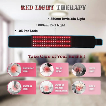 Red ＆Infrared LED Light Therapy Belt