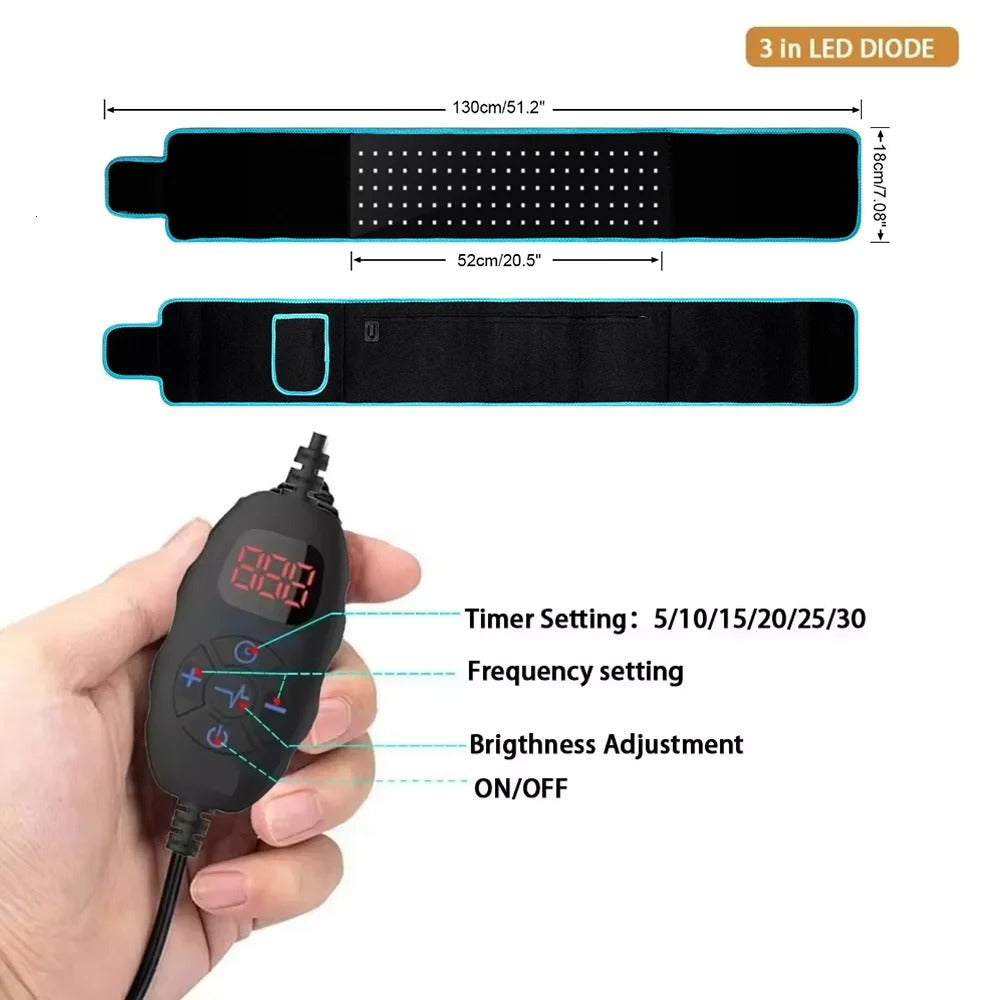 Red ＆Infrared LED Light Therapy Belt